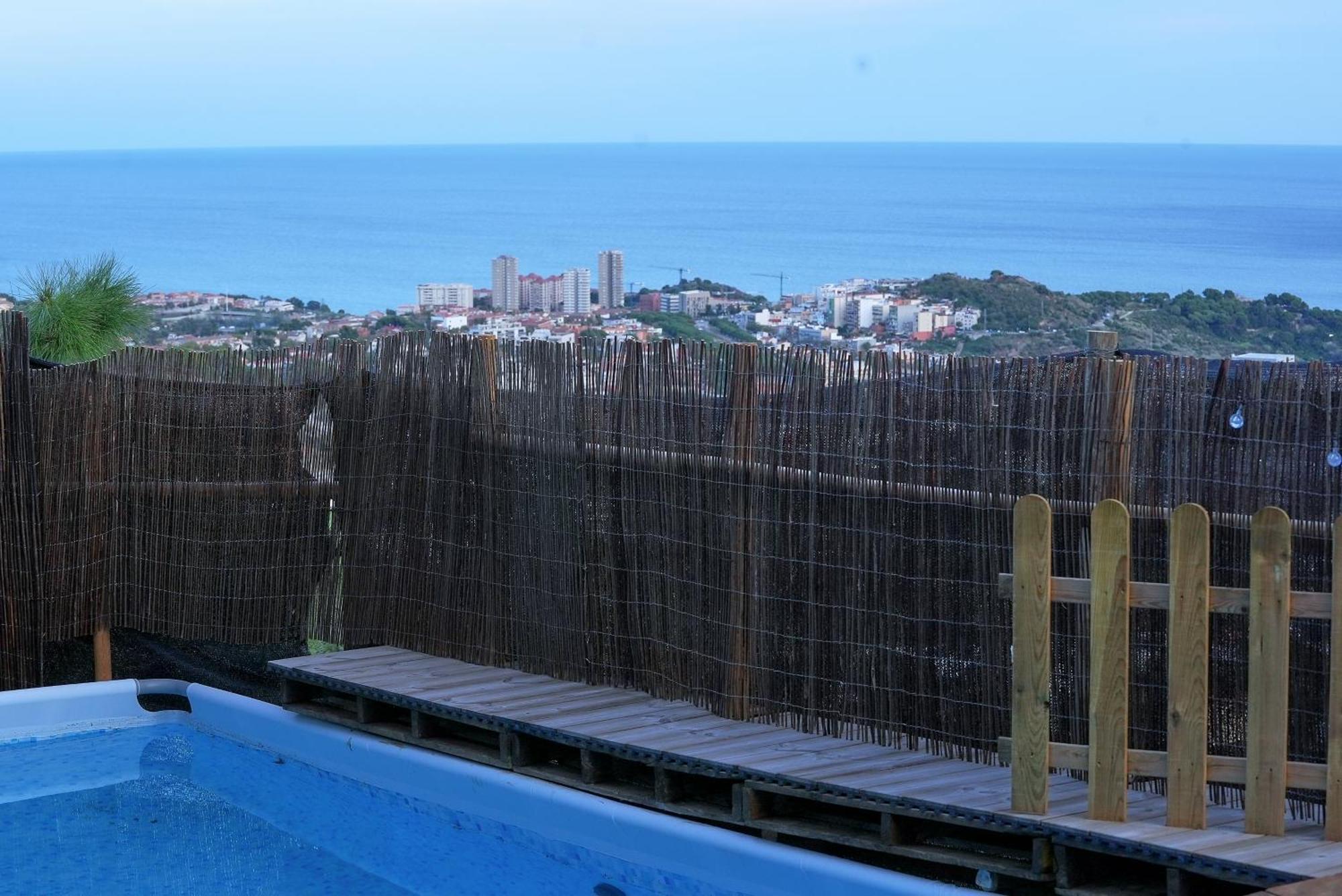 Aaa View Private Terrace Outdoor Heated Hot Tub Family Fun Villa Badalona Exterior foto