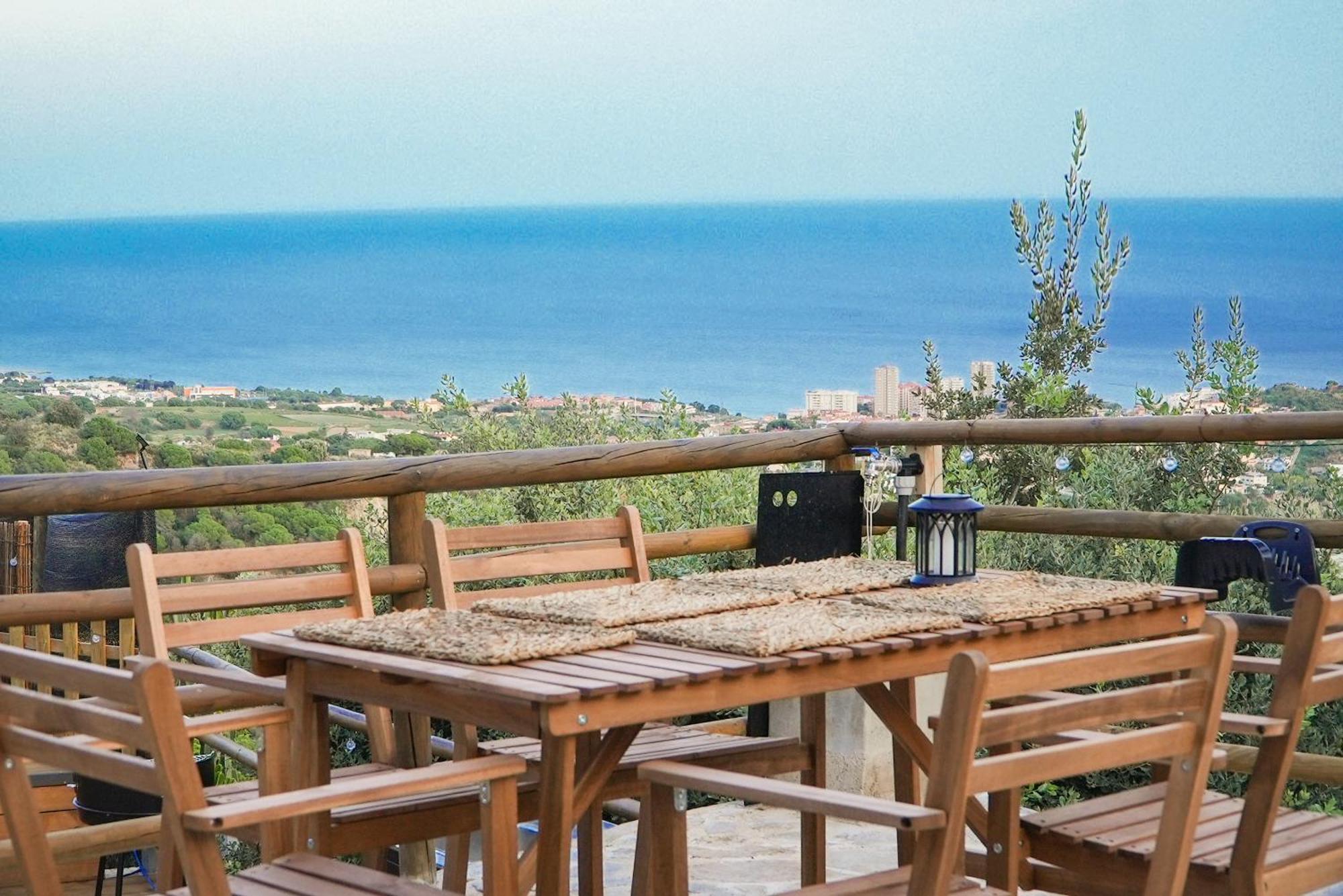 Aaa View Private Terrace Outdoor Heated Hot Tub Family Fun Villa Badalona Exterior foto